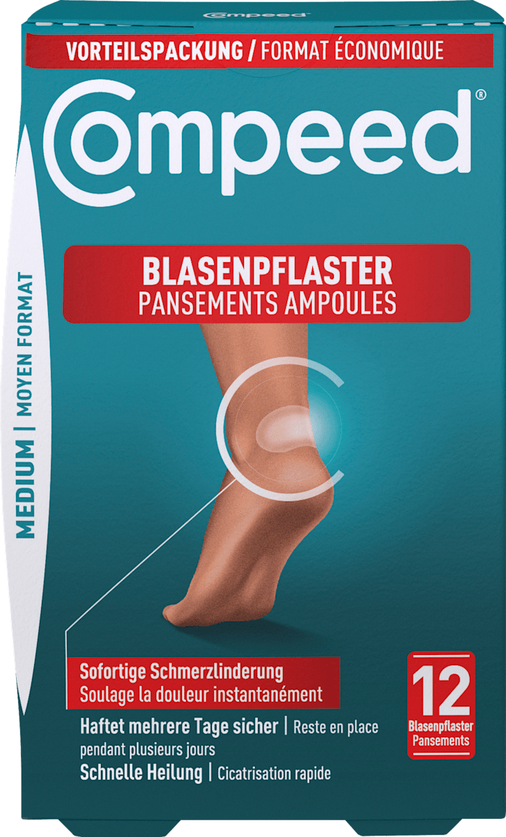 Compeed Blasenpflaster Medium Vorteilspack, 12 St dauerhaft günstig ...