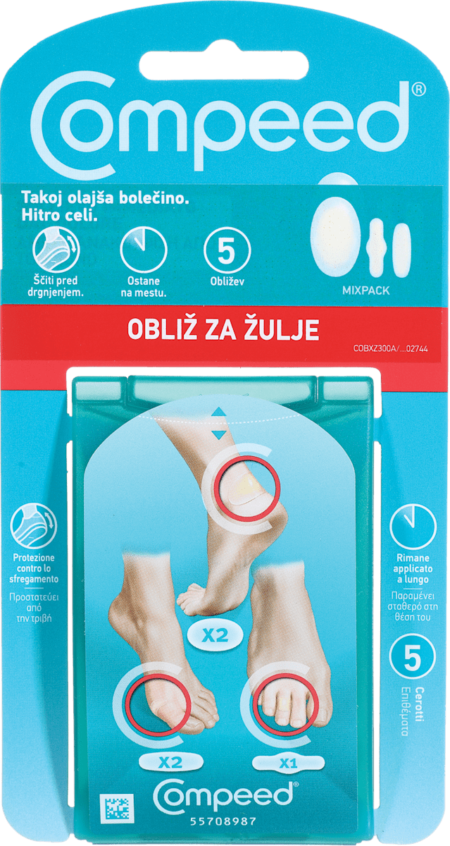 Compeed Obliži za žulje Mixpack, 5 kos | dm.si