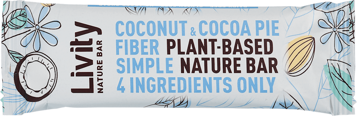 Livity Presna ploščica Nature Bar Coconut & Cocoa Pie, 30 g | dm.si