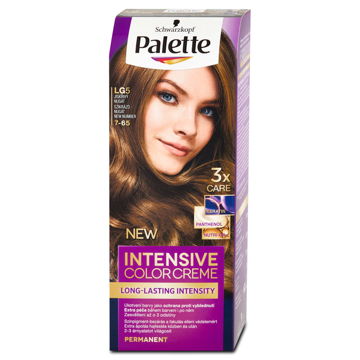Palette INTENSIVE COLOR CREME Boja za kosu - 7 - 65 svjetlucavi nugat ...