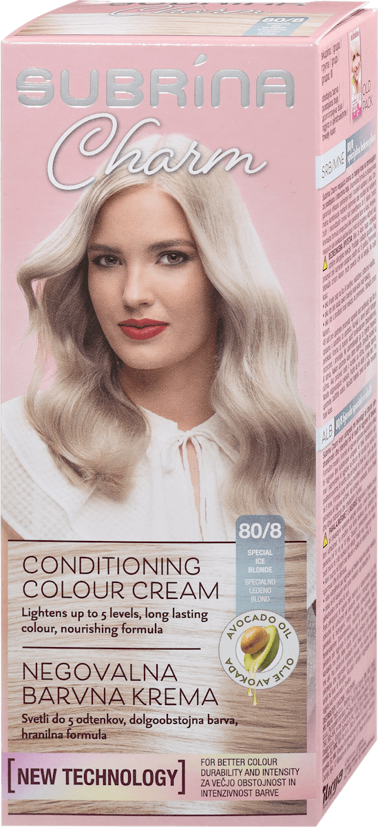 SUBRiNA Charm Colour Cream boja za kosu - 80/8 ledeno plava, 1 kom ...