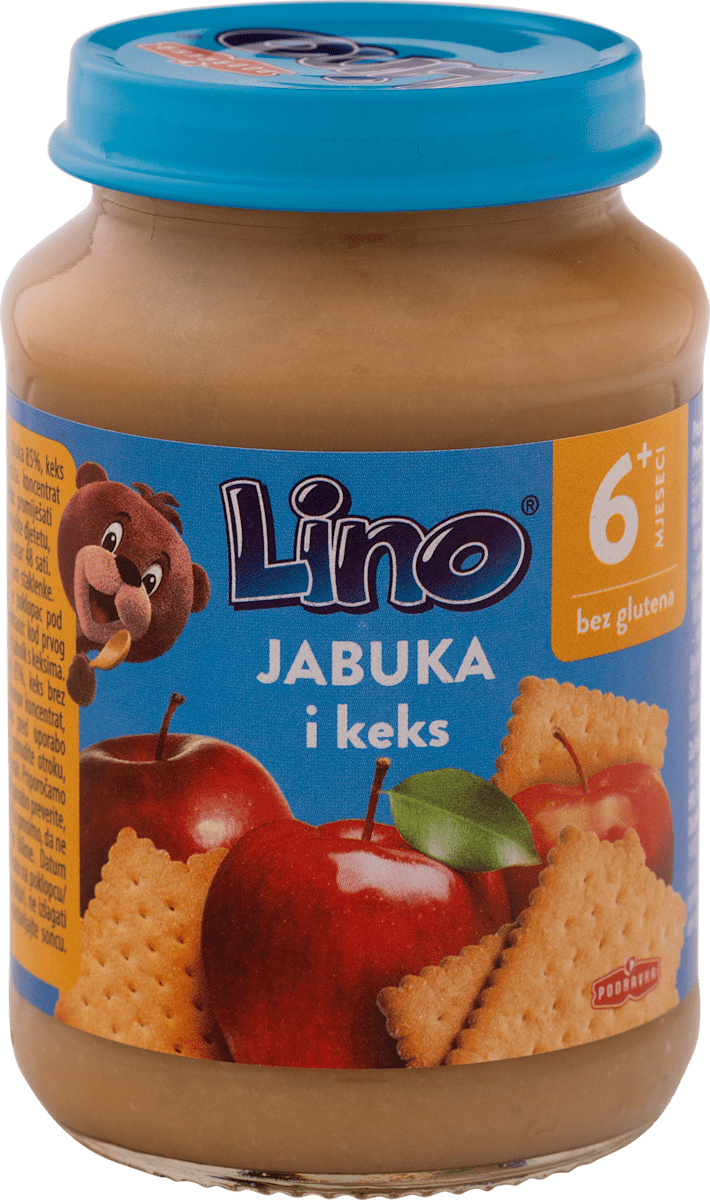 Lino Kašica za bebe - jabuka i keks, 6+ mj., 190 g | dm Bosna i Hercegovina