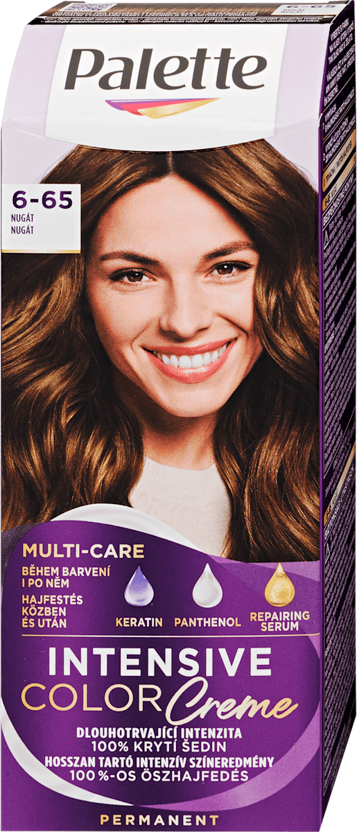 Palette INTENSIVE COLOR CREME Tartós hajfesték, nugát W5 (6-65), 1 db ...