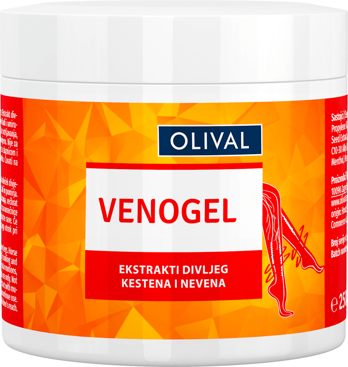 OLIVAL Venogel – ekstrakt divljeg kestena i nevena, 250 ml | dm.hr