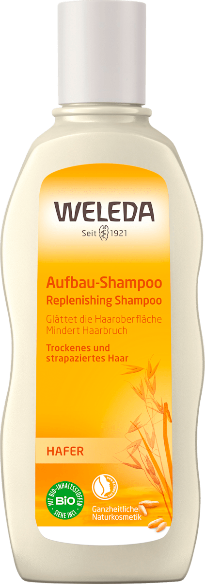 WELEDA Hafer Shampoo Replenish & Care – 6 X 190 Ml, Glättend & Pflegend Für Geschmeidiges Haar