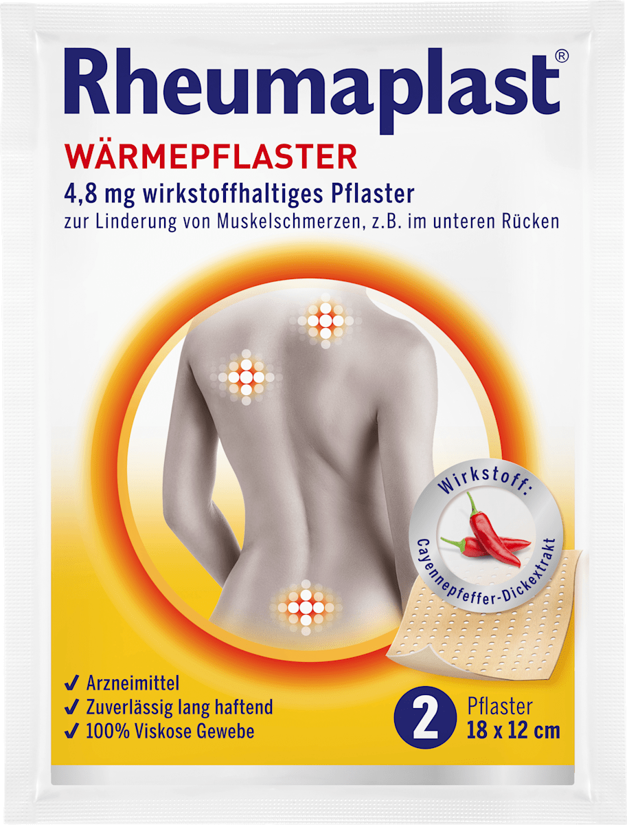 Rheumaplast Wärmepflaster, 2 St dauerhaft günstig online kaufen