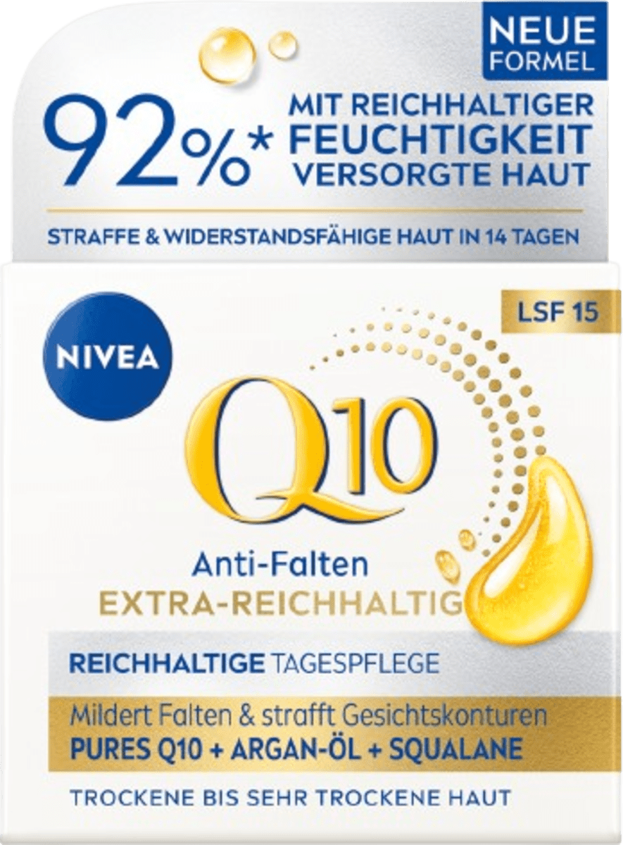 NIVEA Tagespflege Q10 Power Anti Falten extra reichhaltig, 50 ml | dm.at