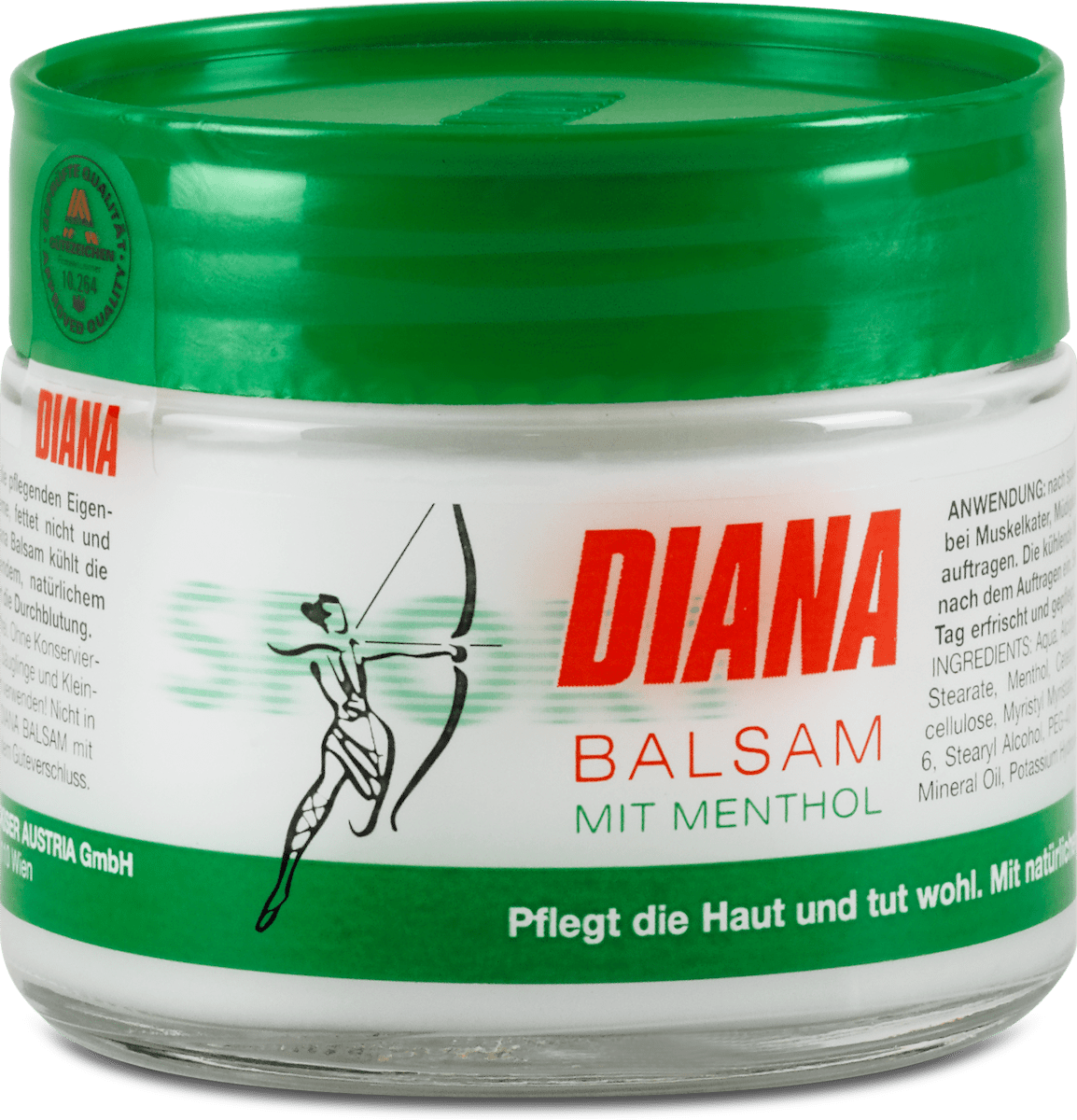 Diana Bodybalsam mit Menthol, 125 ml