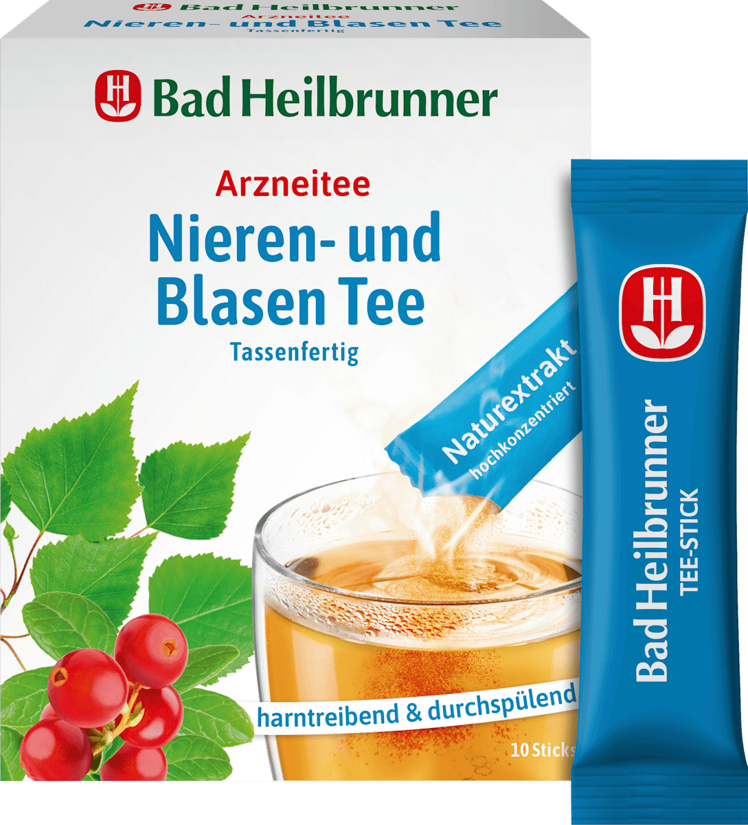 Bad Heilbrunner Arzneitee, Nieren- & Blasen Tee (10 Sticks), 12 g ...