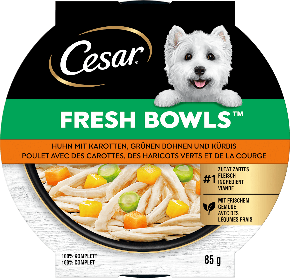 Cesar Hundefutter Junior Truthahn & Kalb - 14x1 Produktbild-Vorschau 3