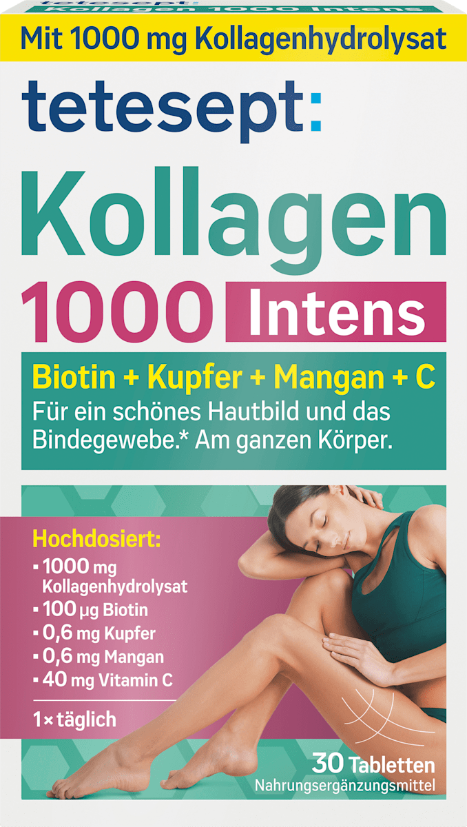 tetesept Kollagen 1000 Intens 30 St, 41 g dauerhaft günstig online ...