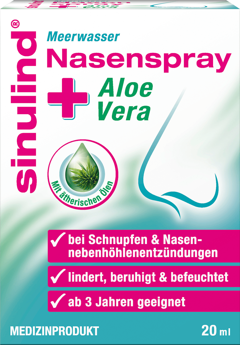 Meerwasser Nasenspray Aloe Vera, 20 ml