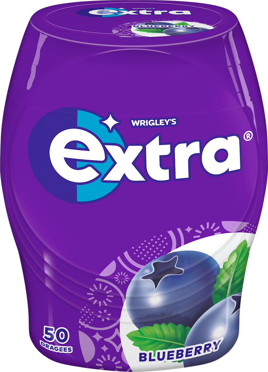 Kaugummi, Extra Blueberry, zuckerfrei, 50 St