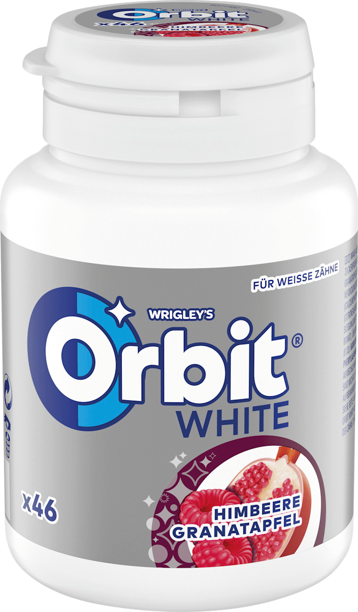 Orbit Kaugummi White Himbeere Granatapfel Bottle, 46 St | dm.at