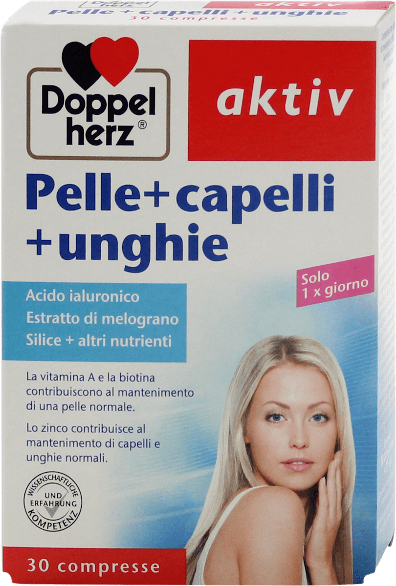 Doppelherz Pelle + capelli + unghie aktiv, 30 pz | dm Italia