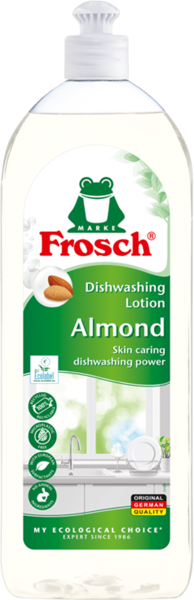 Frosch Detergent pentru vase cu aromă de migdale, 750 ml | dm.ro