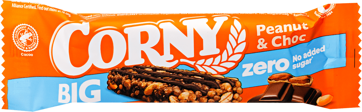 Corny Zero Big müzliszelet, földimogyorós-csokoládés, 40 g | dm.hu