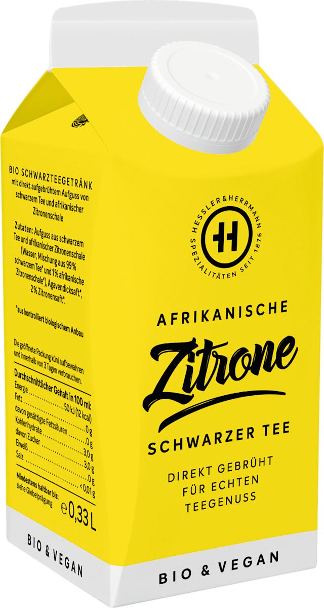 Hessler&amp;Hermann Eistee Schwarzer Tee Afrikanische Zitrone, 0,33 l | dm.at