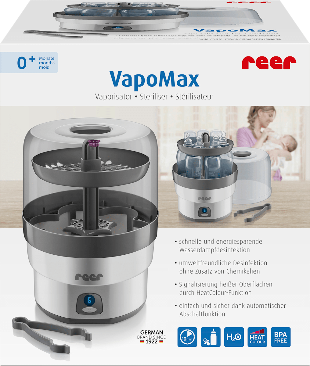 reer Sterilisator für Babyflaschen VapoMat Dampf-Vaporisator | Smyths Toys Deutschland