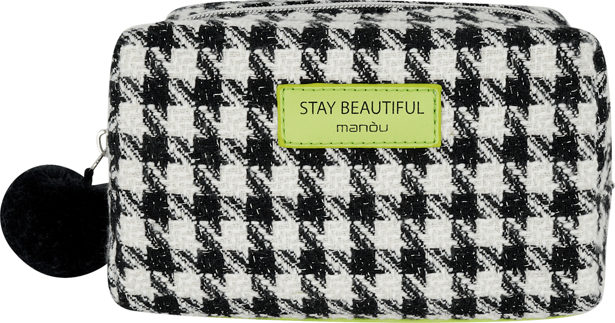 Make-up-Tasche 108 Stück Design – Weiß, Opulenter Garten, 19,1x25,4 Cm, Mit Metall-Reißverschluss