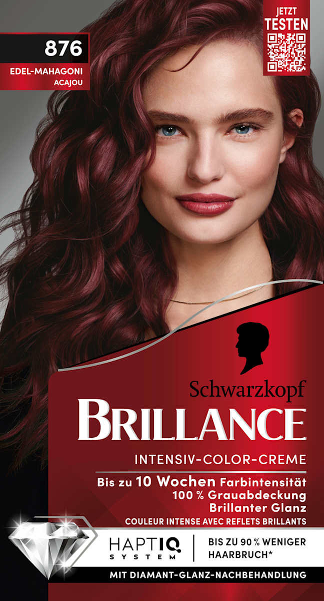 Farbcreme Für Haare – Hellbraun Aschbraun Mahagoni, 100 Ml Tube
