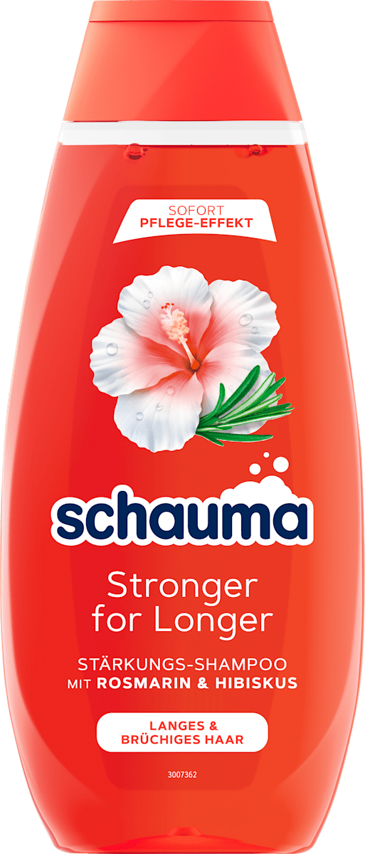 SCHAUMA Stronger For Longer Set – Shampoo, Spülung & Sprühkur Mit Rosmarin & Hibiskus | Für Langes, Brüchiges Haar