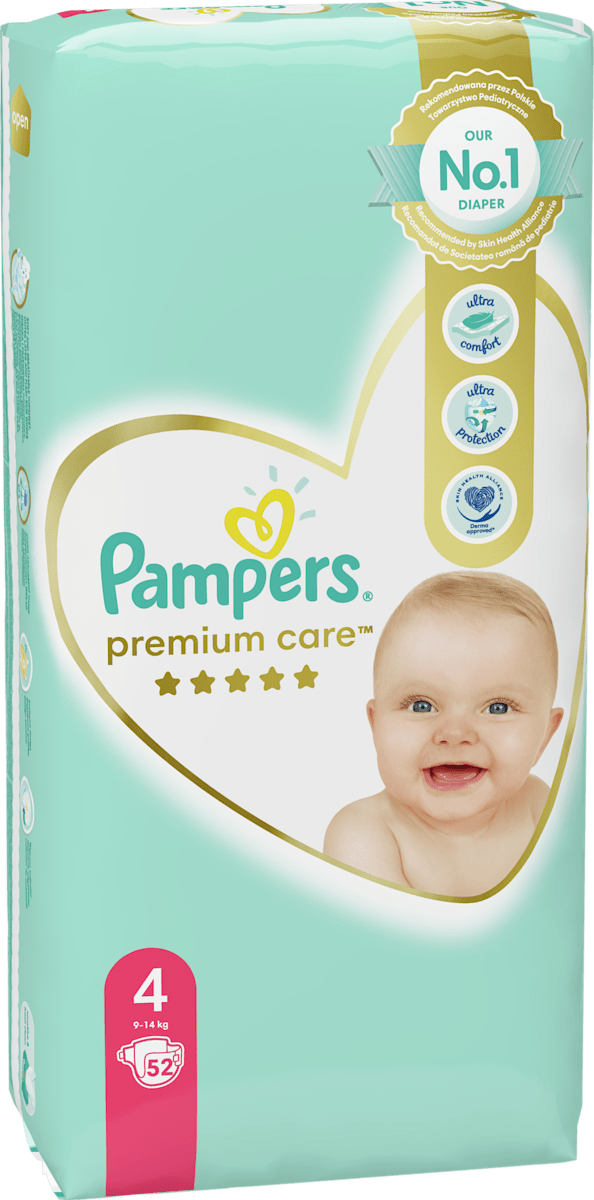 Pampers Premium Care Пелени (9-14 кг), 52 dm България