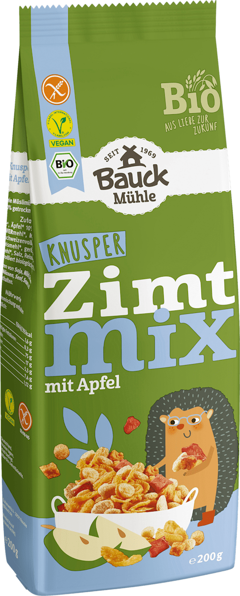 Bauck Mühle Knuspermüsli Zimt mix mit Apfel, 200 g | dm.at