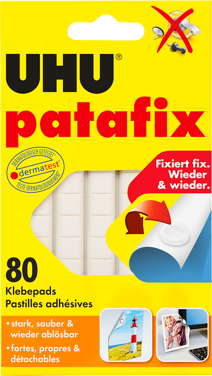 UHU Klebepads Patafix, 80 St dauerhaft günstig online kaufen