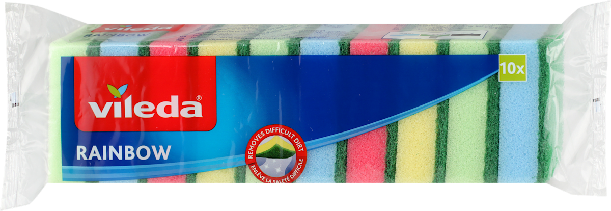 vileda RAINBOW - abrazivni sunđeri za pranje posuđa, 10 kom | dm.rs