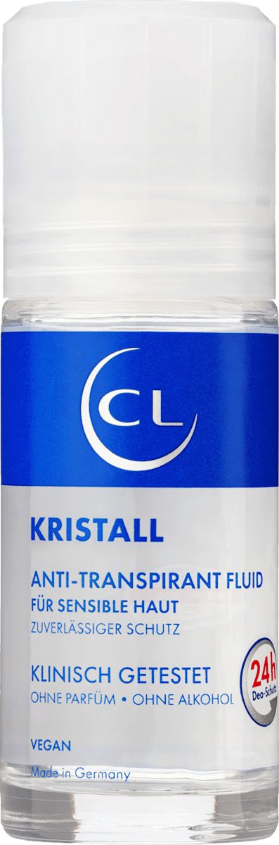 CL Antitranspirant Deo Roll-on Kristall Mineral Fluid extra sensitive, 50 ml dauerhaft günstig online kaufen