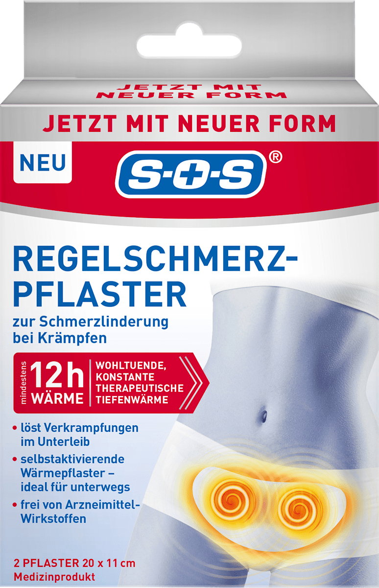 SOS Regelschmerz-Pflaster, 2 St dauerhaft günstig online kaufen