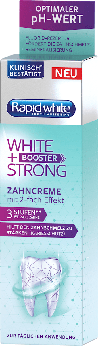 Rapid white Pasta de dinți White Strong Booster, 75 ml | dm.ro
