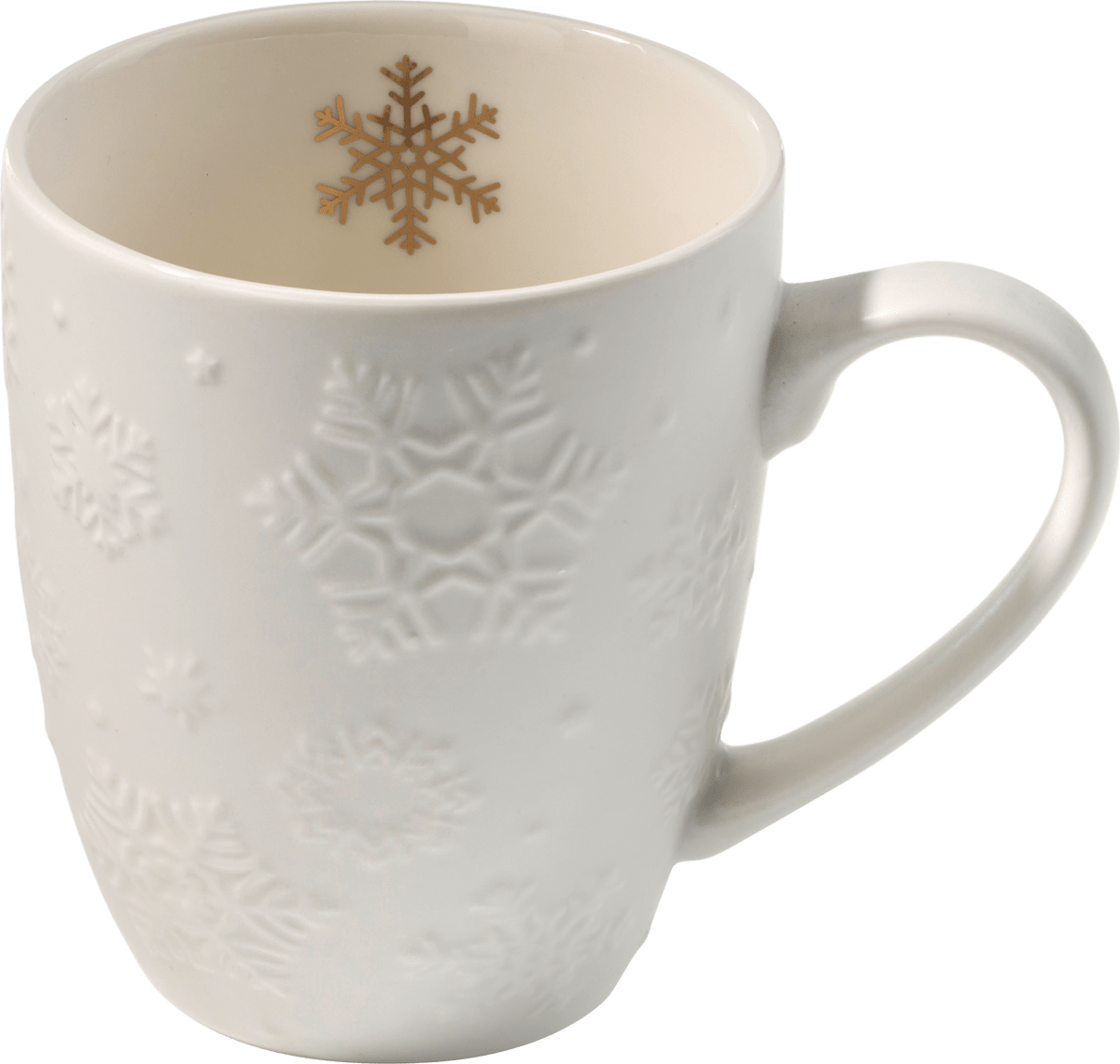 Dekorieren & Einrichten Kaffeebecher, Schneeflocke, weiß (350 ml), 1 St dauerhaft günstig online kaufen