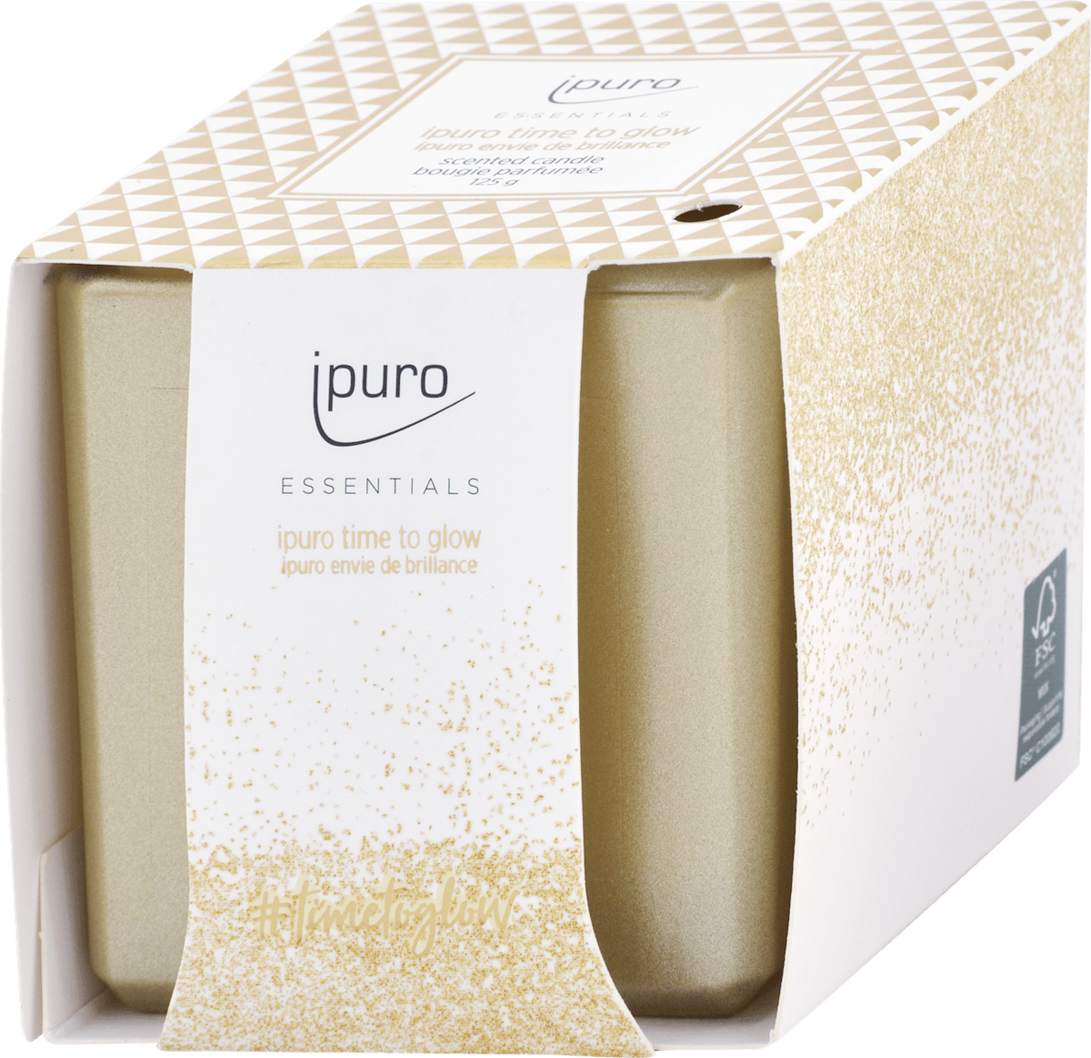 ipuro Vonná sviečka Time to Glow, 125 g