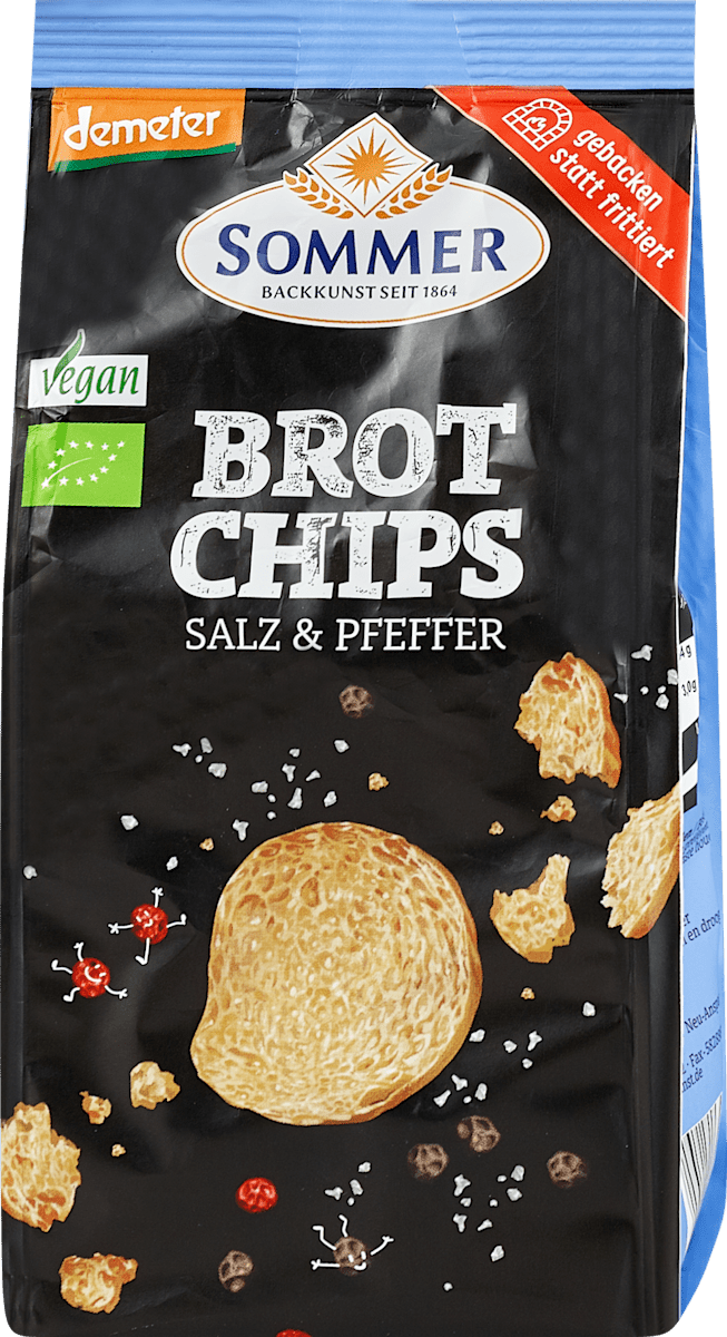 SOMMER Cracker Brot Chips Salz &amp; Pfeffer, 100 g | dm.at