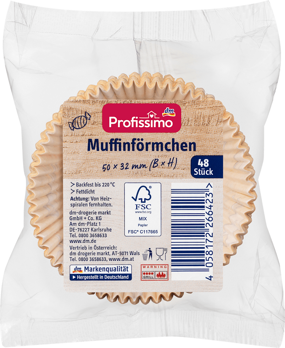 Profissimo Muffinförmchen, 48 St