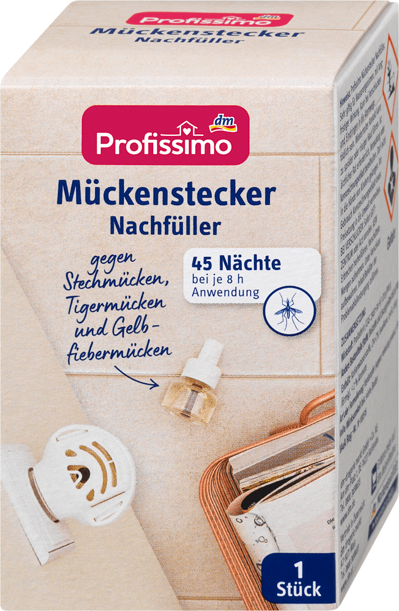 Profissimo Mückenstecker 45 Nächte Nachfüllpack, 35 ml