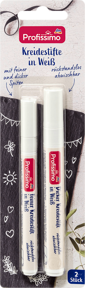 Profissimo Kreidestifte Set 2 tlg Weiß, 2 St dauerhaft günstig online kaufen