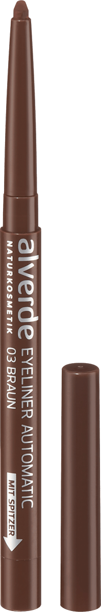 SALERM Augenstift Matic Precision Eyeliner – Braun, Intensive Pigmentierung, Lange Haltbarkeit, Mit Spitzer