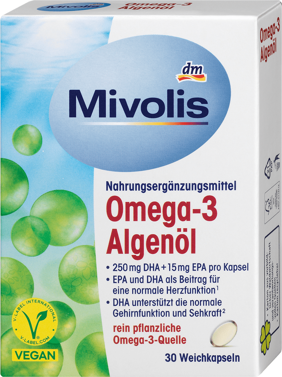 Mivolis Omega-3 Olejek z Alg, 30 kupuj w zawsze korzystnych