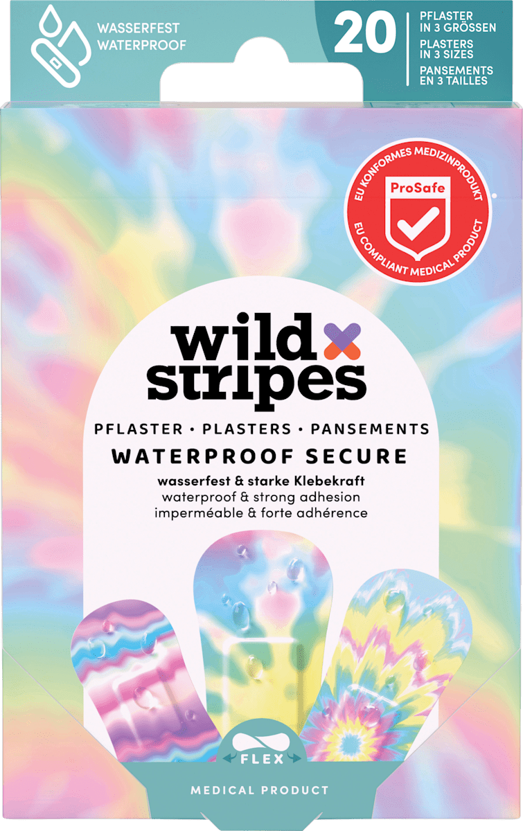 Austria product data sample: Pflaster Waterproof Secure Rainbow, 1 St