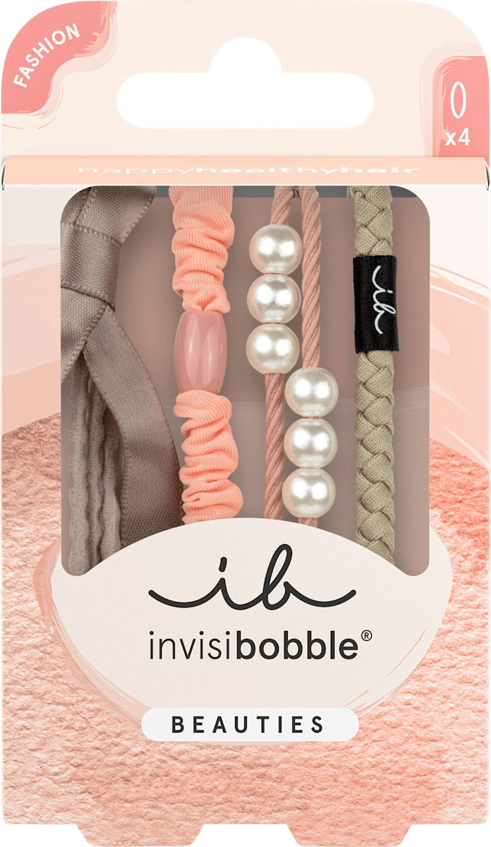 Invisibobble Duo Wrapstar Haargummi – Leopardenmuster Rosa & Transparente Spangen – Limited Edition Urban Safari