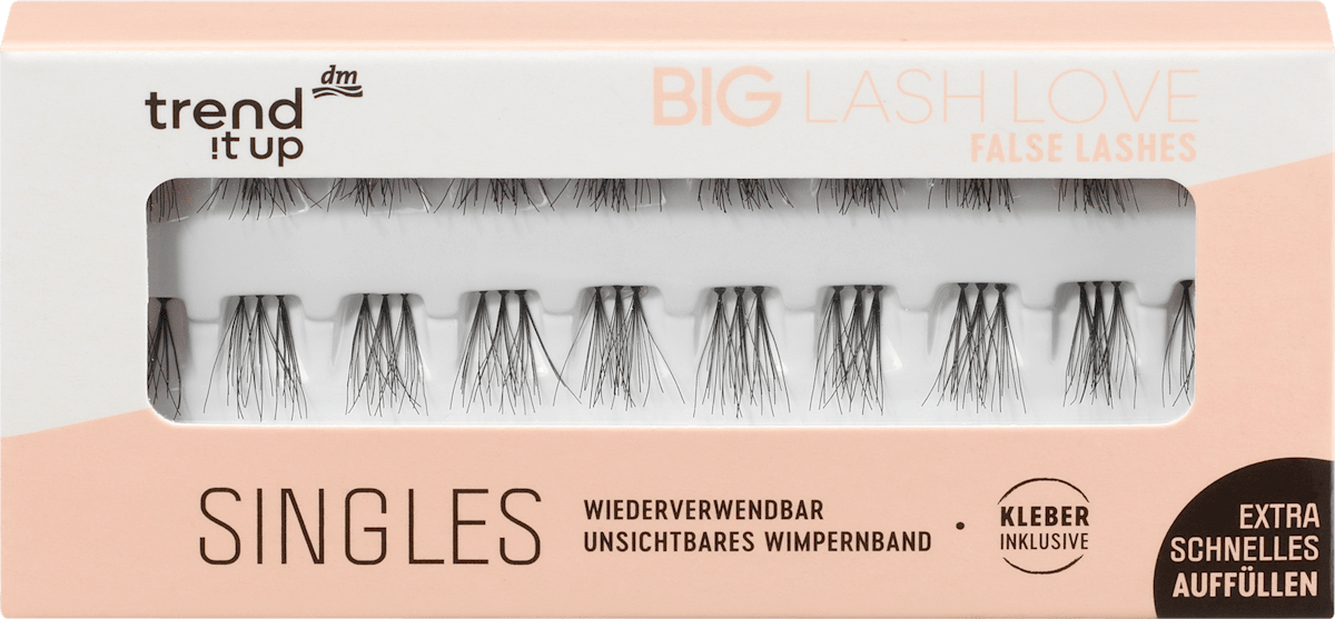 Thought Lash 4枚 trend !t up Sztuczne rzęsy Big Lash Love False Lashes