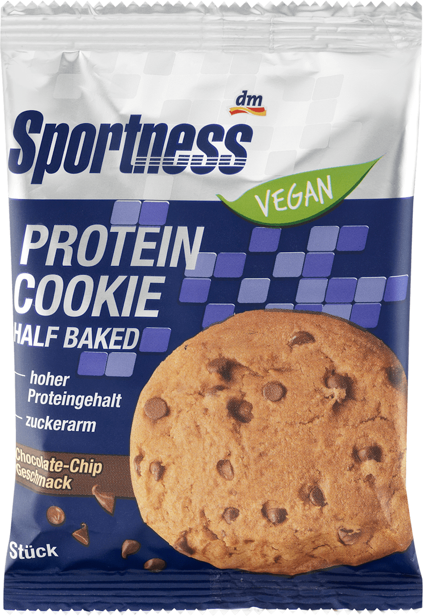 Protein Cookie, Half Baked, Chocolate Chip Geschmack, vegan, 75 g