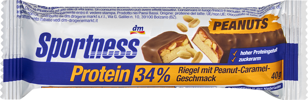 Proteinriegel 34%, Peanut Caramel Geschmack, 40 g