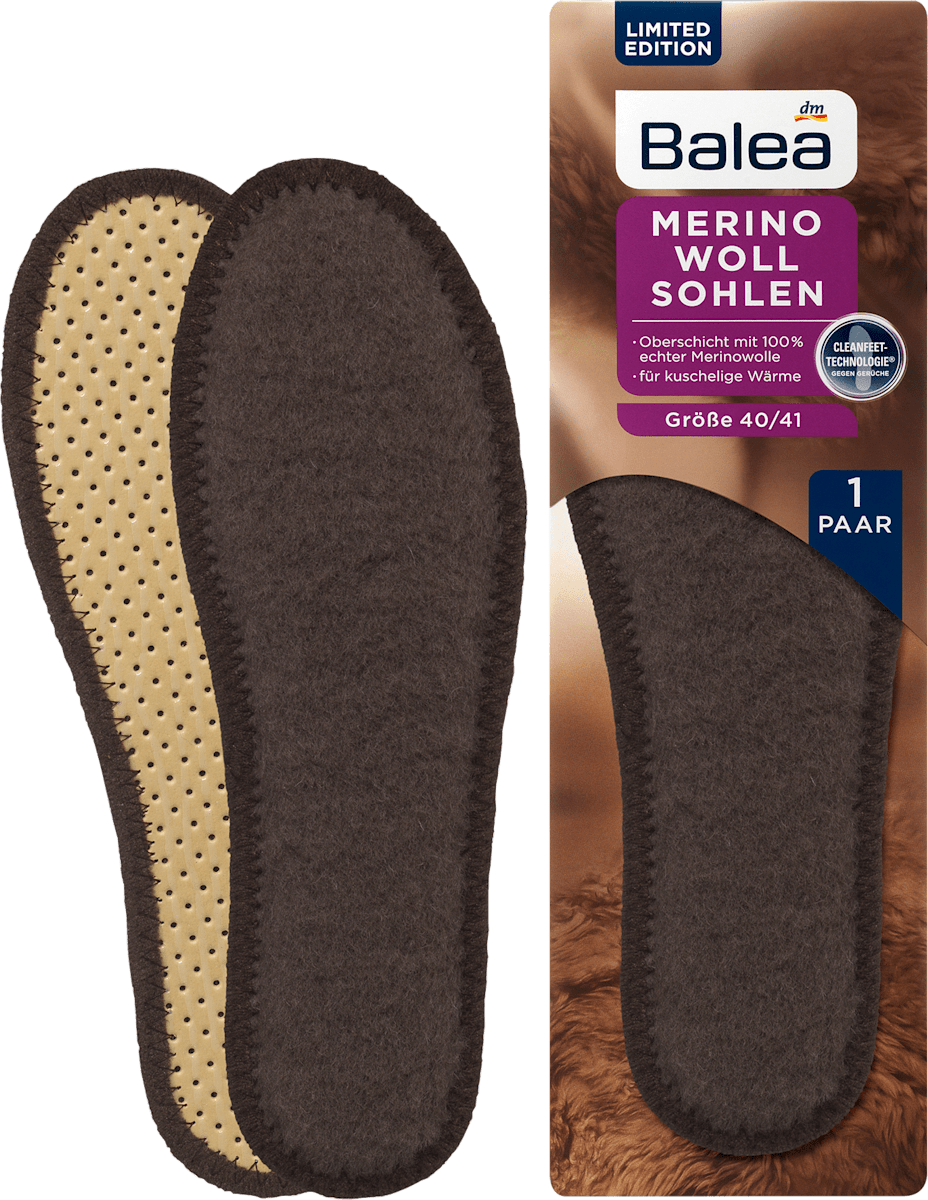 Salamander Professional Extra Warm Einlegesohlen – 100% Merinowolle, Rutschfest, EU 41