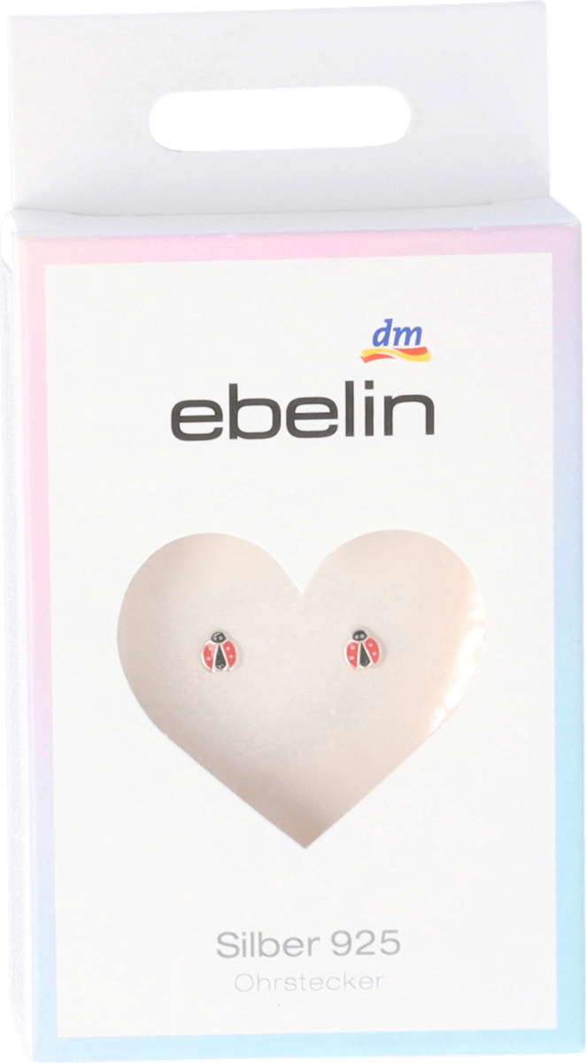 ebelin Ohrstecker Silber 925 mit Marienkäfer (1 Paar), 2 St | dm.at