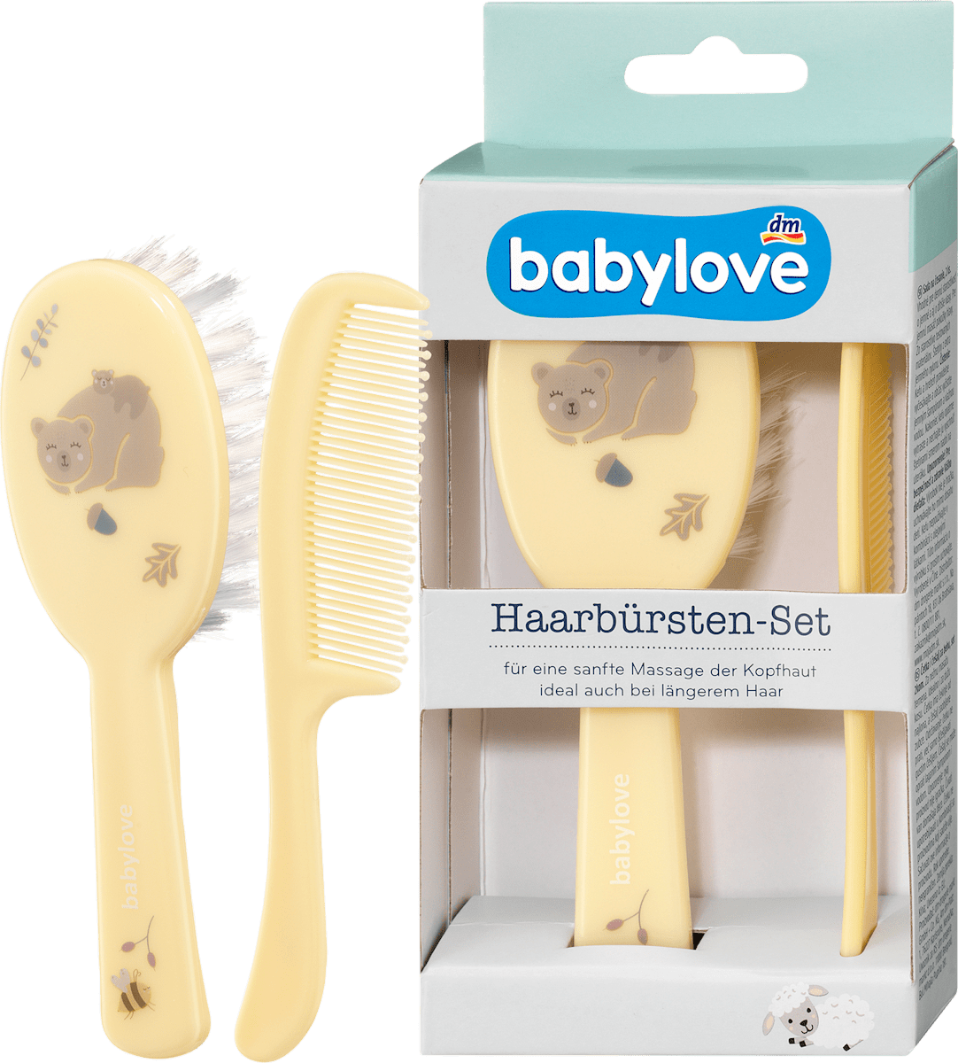 Sichler Beauty Haarbürsten-Set – 6-teilig, Mit Holzbürsten & Kämmen, Antistatisch & Schonend