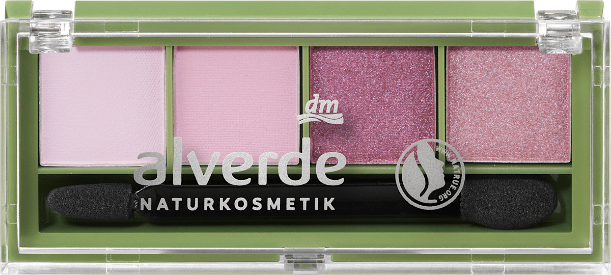 alverde NATURKOSMETIK oční stíny quattro 98 Lavender, 4,4 g | dm.cz